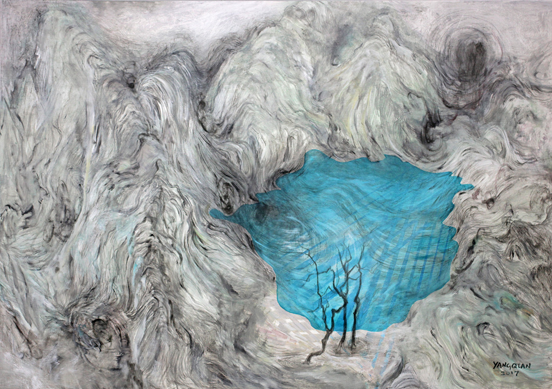 杨倩《memory》 布面油画 150x105cm 2017.02