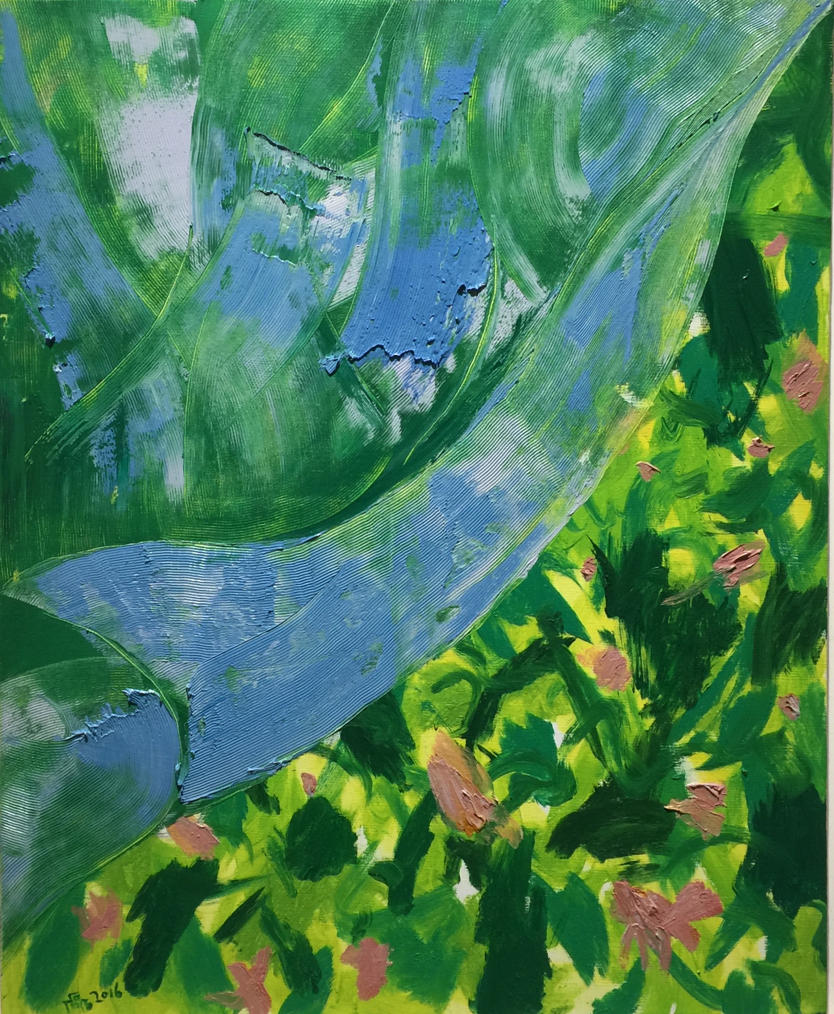 shi lei wind oil painting 90x110cm 2016